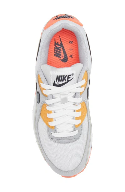 Nike Air Max 90 Sneaker In Platinum/grey/crimson/navy