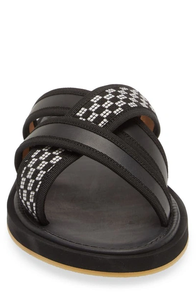 Shop Armando Cabral Arabia Iv Slide Sandal In Noir