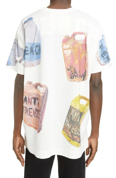 Shop Givenchy X Josh Smith Ceramic Print Oversize Graphic Tee In Greige