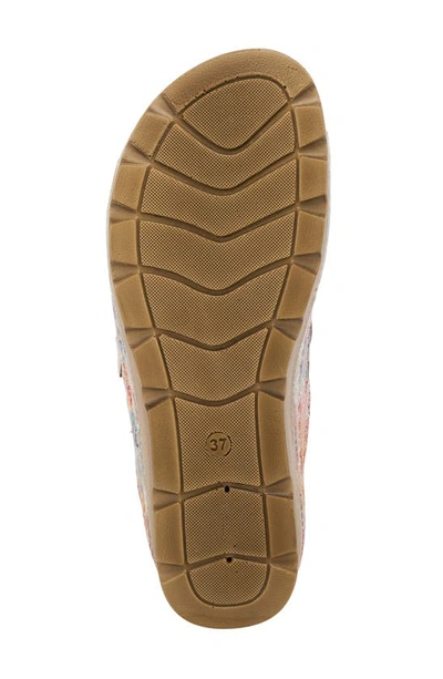 Flexus By Spring Step Delphis Slide Sandal In Pink Multi