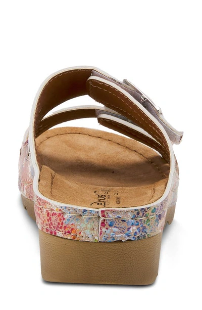 Flexus By Spring Step Delphis Slide Sandal In Pink Multi