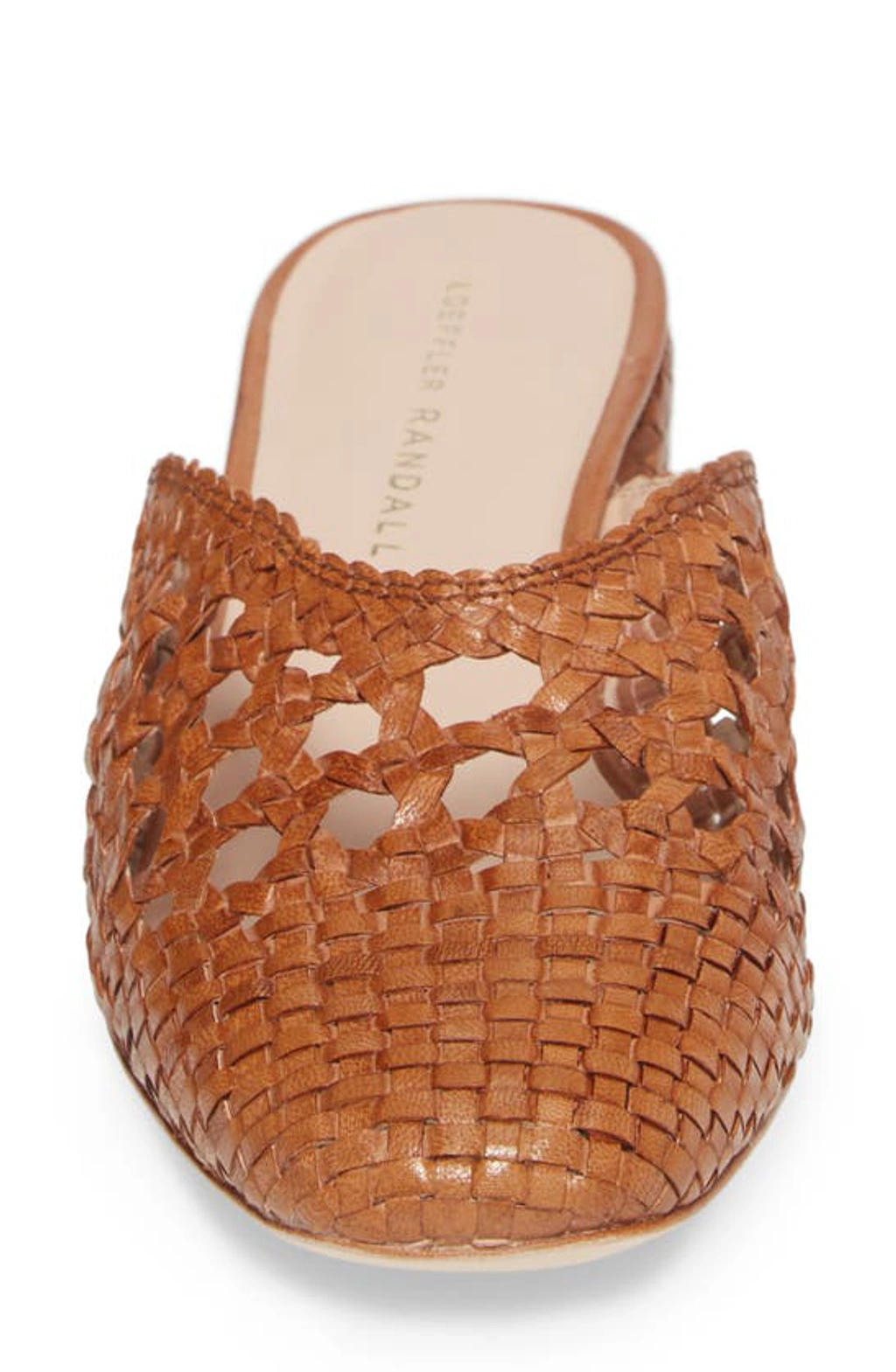 Loeffler Randall Lulu Woven Leather Mules In Timber Brown ModeSens
