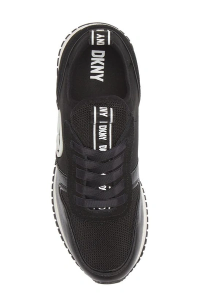 Shop Dkny Sabatini Sneaker In Black White