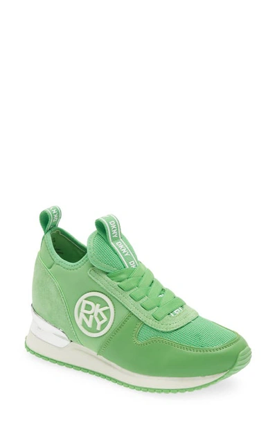 Shop Dkny Sabatini Sneaker In Lime