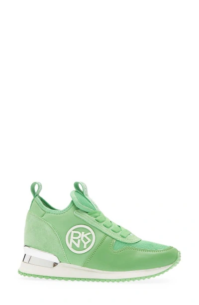 Shop Dkny Sabatini Sneaker In Lime