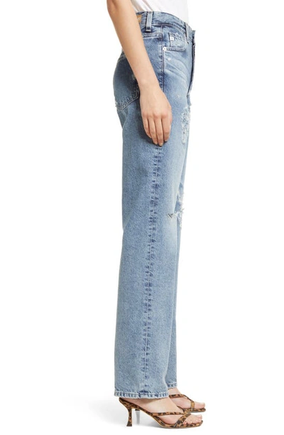 Shop Ag Alexxis High Waist Straight Jeans In Breeze