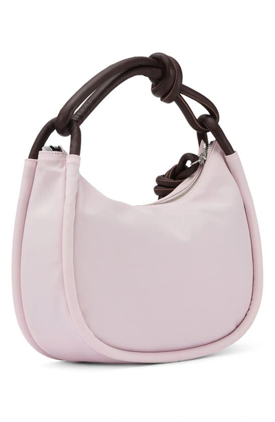 Shop Ganni Knot Hobo In Pale Lilac