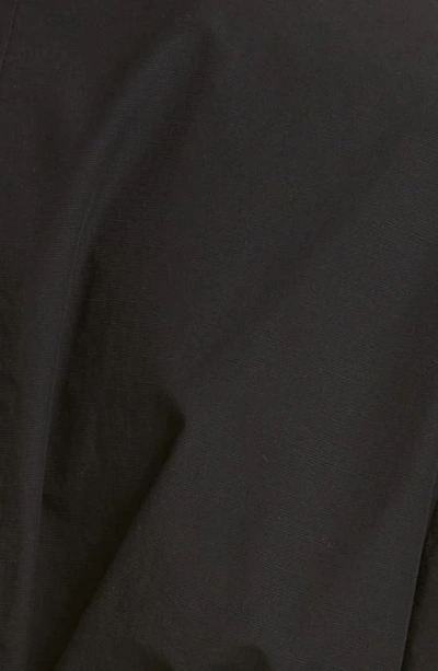 Shop Vince Puff Sleeve Cutout Back Detail Cotton Blouse In Black