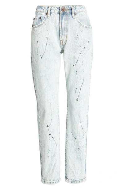 Shop One Teaspoon Florence High Waist Straight Leg Jeans In Florence Painted