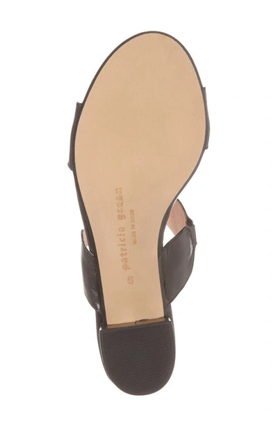 Shop Patricia Green Palm Beach Slide Sandal In Black Leather