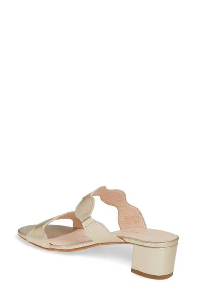 Patricia Green Palm Beach Slide Sandal In Gold Leather