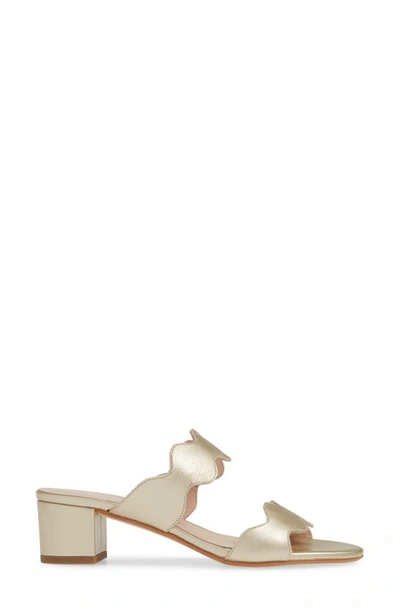 Patricia Green Palm Beach Slide Sandal In Gold Leather