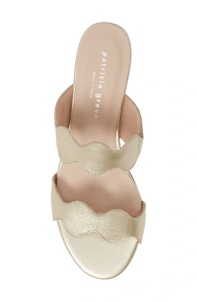Patricia Green Palm Beach Slide Sandal In Gold Leather