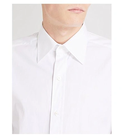 Shop Tom Ford Classic-fit Cotton-poplin Shirt In White