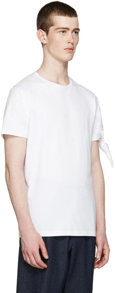 Shop Jw Anderson White Single Knot T-shirt