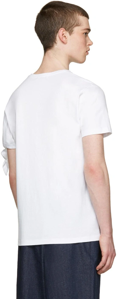 Shop Jw Anderson White Single Knot T-shirt