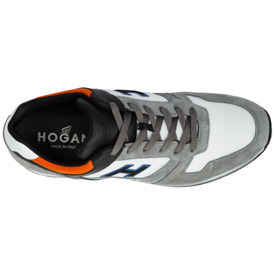 Shop Hogan H321 Sneakers In Grey - White - Black