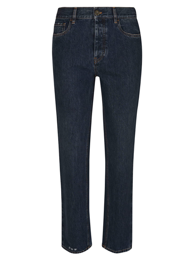 Shop Prada Regular 5 Pockets Denim Jeans In Blue