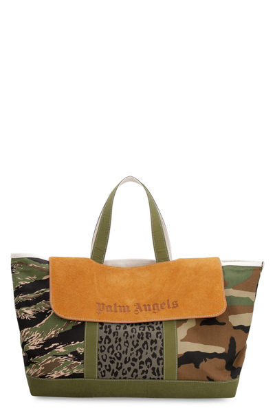 Shop Palm Angels Maxi Tote Bag In Multicolor