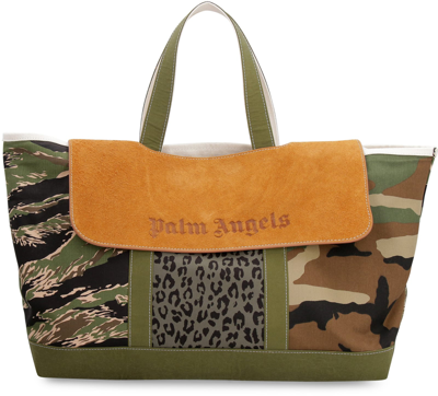 Shop Palm Angels Maxi Tote Bag In Multicolor