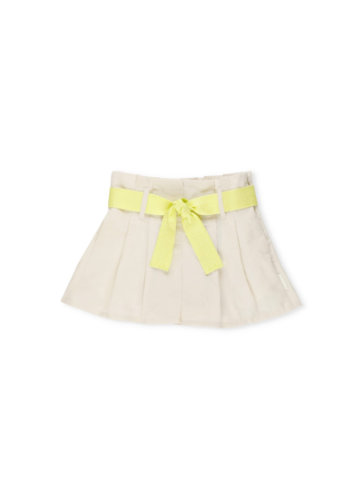 Shop Moncler Belted Shorts In Beige