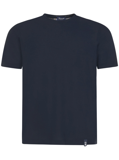 Shop Drumohr T-shirt In Dark Blue