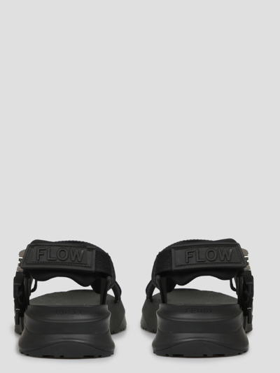Shop Fendi Flow Sandals In Black