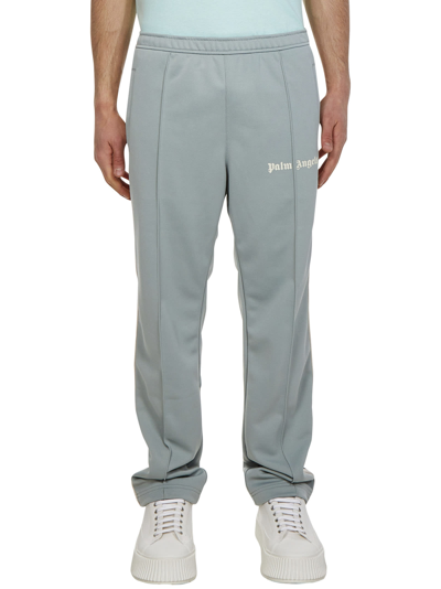 Shop Palm Angels New Slim Track Trousers In Grey