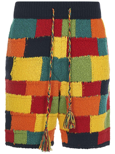 Shop Alanui Rise And Shine Shorts In Multicolor