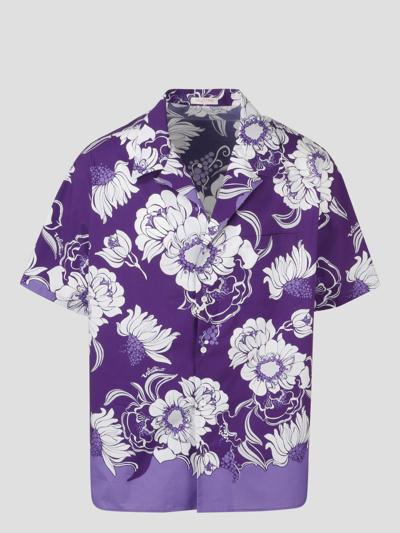 Shop Valentino Street Flower Dasyland Shirt In Pink & Purple