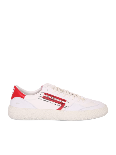 Shop Puraai Ciliegia Low-top Sneakers In White