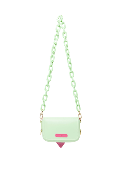 Shop Chiara Ferragni S Minibag In Lime Cream