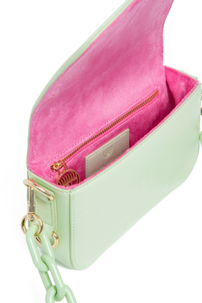 Shop Chiara Ferragni S Minibag In Lime Cream