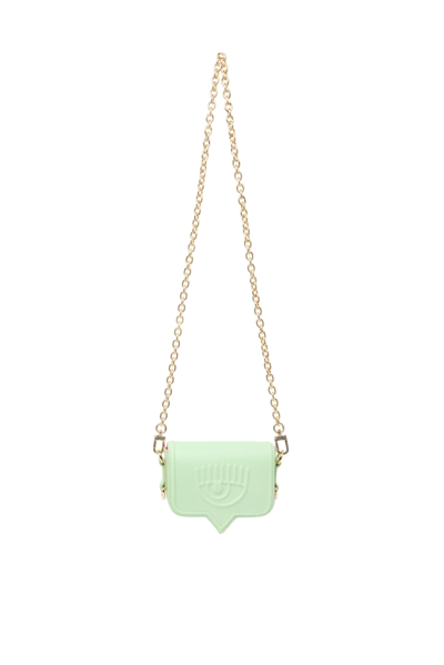 Shop Chiara Ferragni S Mini Eyelike Belt Bag In Lime Cream