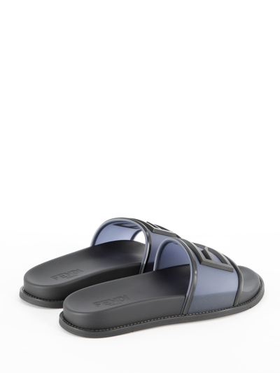 Shop Fendi Slide Baguette Sandals