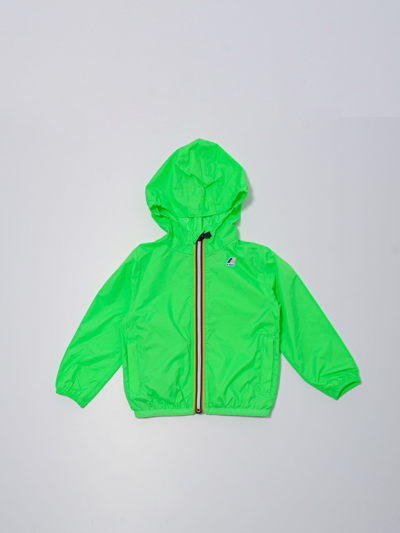 Shop K-way Jacket Jacket In Verde Fluo