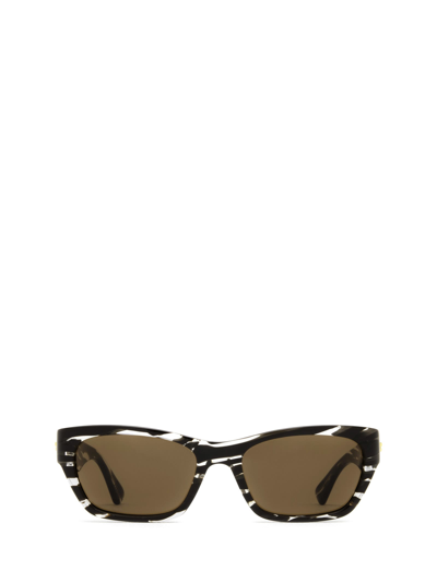 Shop Bottega Veneta Bv1143s Brown Sunglasses
