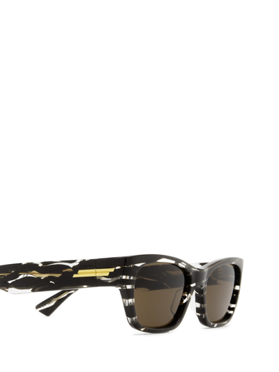 Shop Bottega Veneta Bv1143s Brown Sunglasses