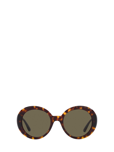 Shop Versace Ve4414 Havana Sunglasses