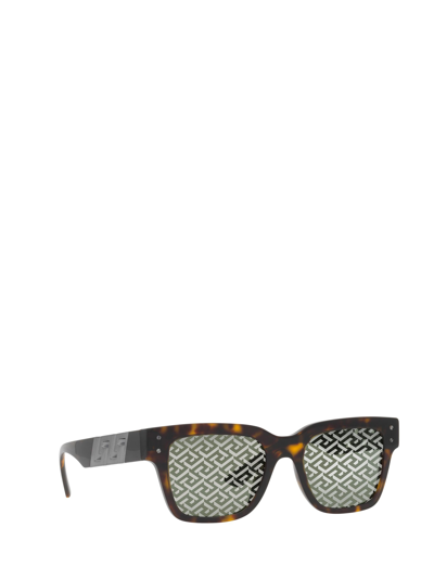 Shop Versace Ve4421 Havana Sunglasses
