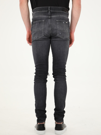 Shop Amiri Mx1 Denim Jeans In Black