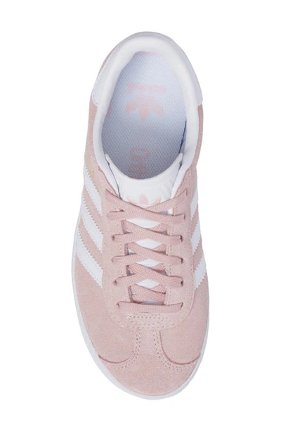 Shop Adidas Originals Gazelle Sneaker In Icy Pink/ White/ Gold