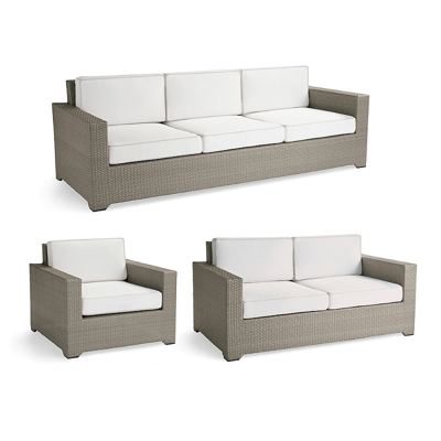 Frontgate Palermo 3-pc. Sofa Set In Dove Finish