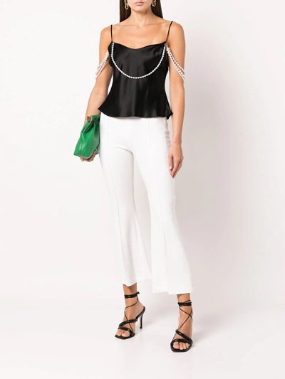 Shop Rosie Assoulin Pearl-embellished Camisole Top In Schwarz