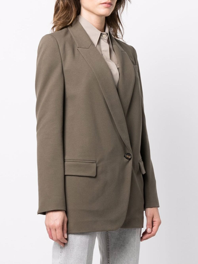 Brunello Cucinelli Tailored-cut Single-breasted Blazer In Green