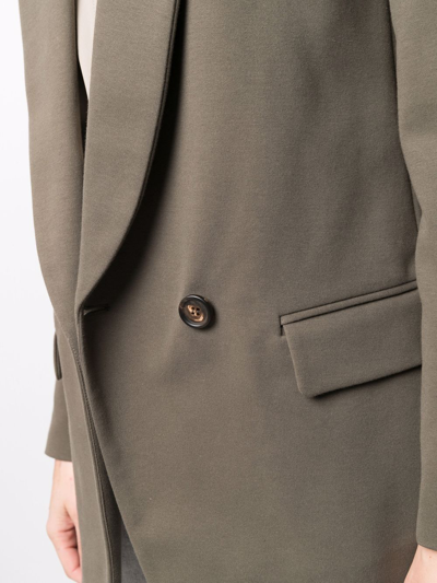 Brunello Cucinelli Tailored-cut Single-breasted Blazer In Green