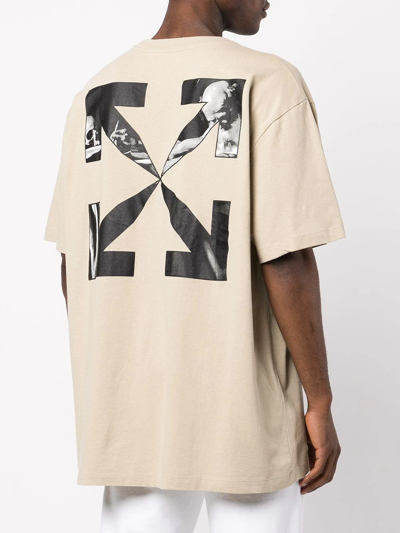 Shop Off-white Caravaggio Arrows T-shirt In Neutrals