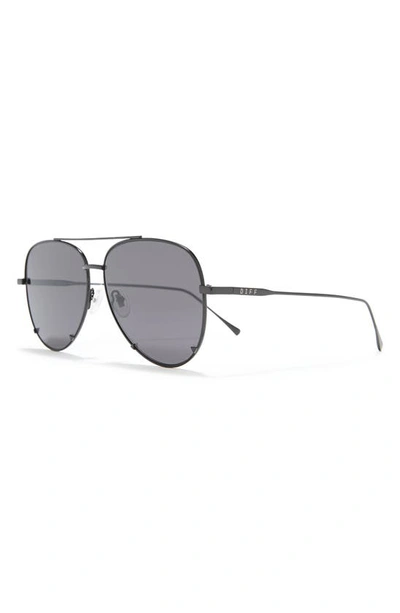 Shop Diff 63mm Scarlett Sunglasses In Black / Grey