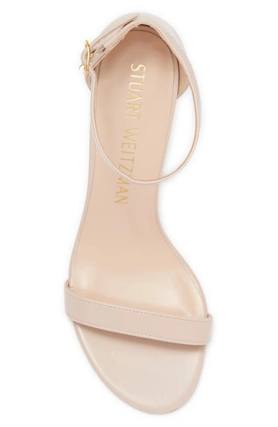 Shop Stuart Weitzman Nearlynude Ankle Strap Sandal In Dolce