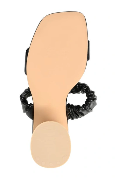 Journee Collection Open Square-toe Block Heel In Black